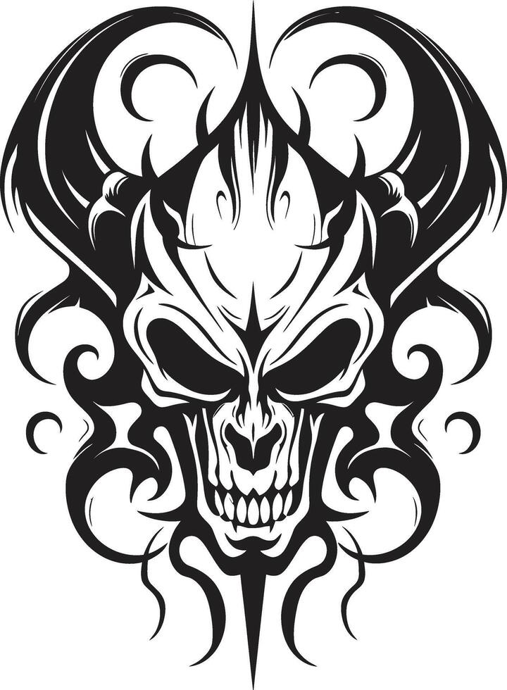 Midnight Majesty Black Devilhead Maleficent Mark Devilhead Tattoo vector