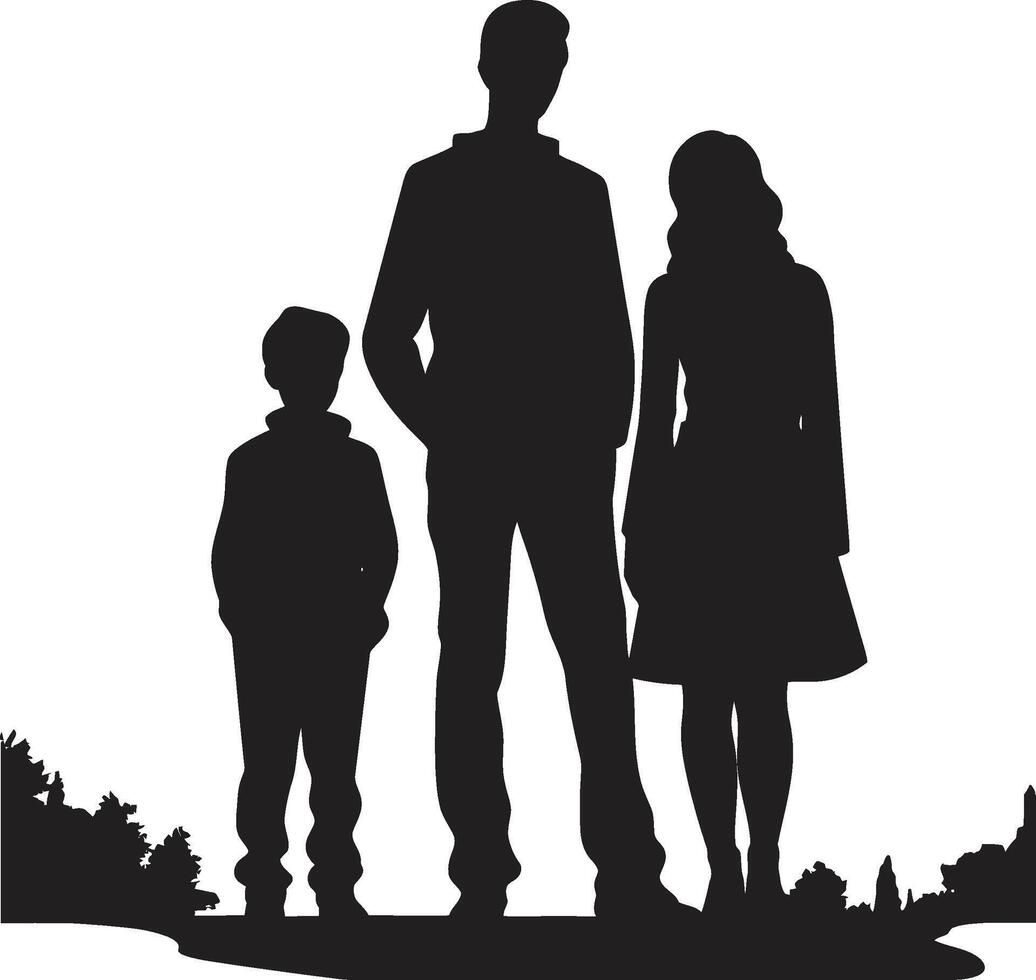 Joyful Bonds Happy Family Harmony Haven for Happy Family vector