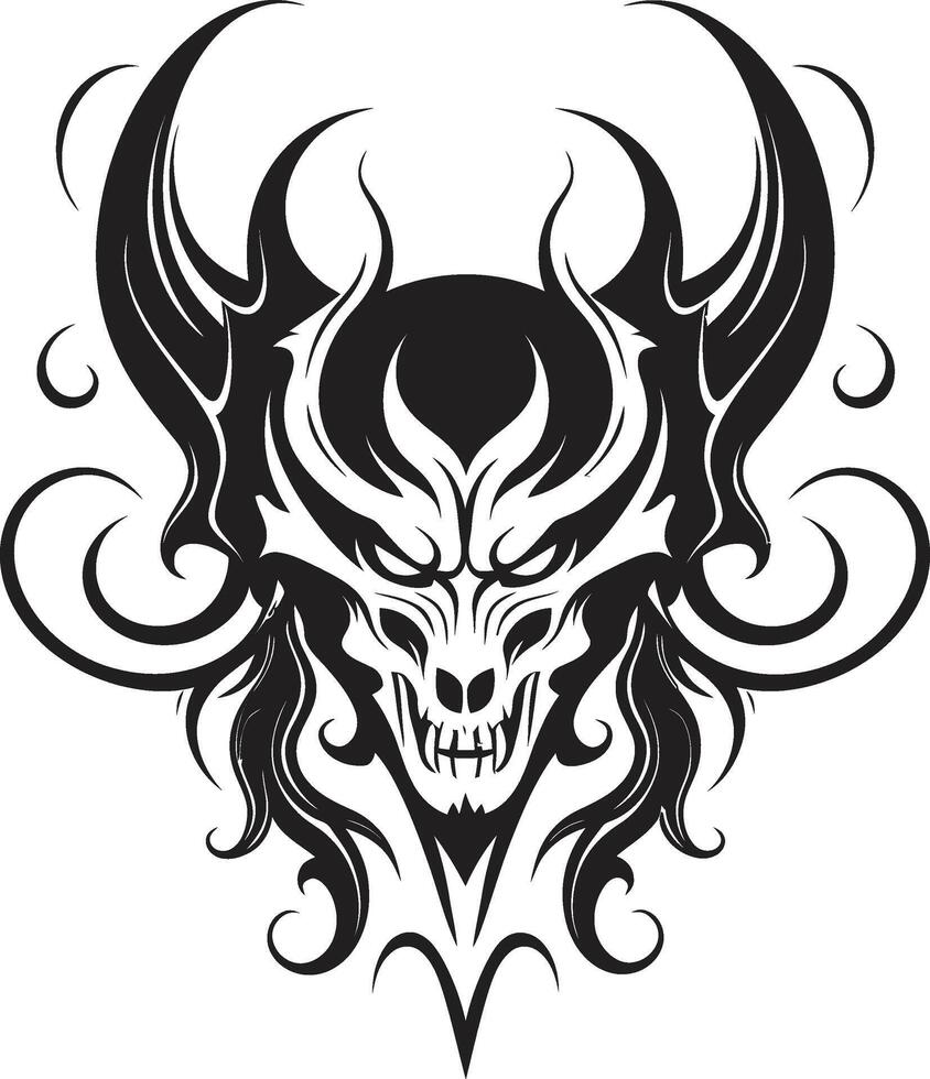 Midnight Majesty Evil Devilhead Maleficent Mark Black Devilhead vector