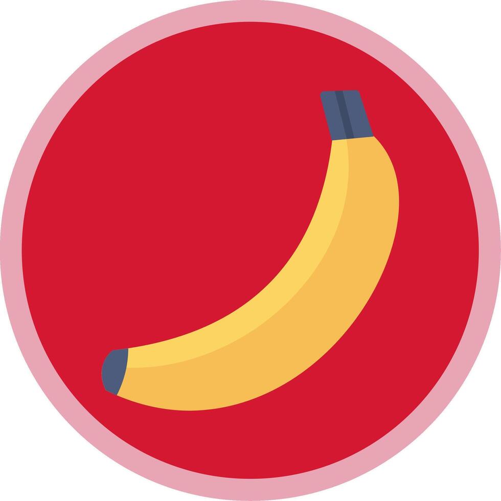 Banana Flat Multi Circle Icon vector