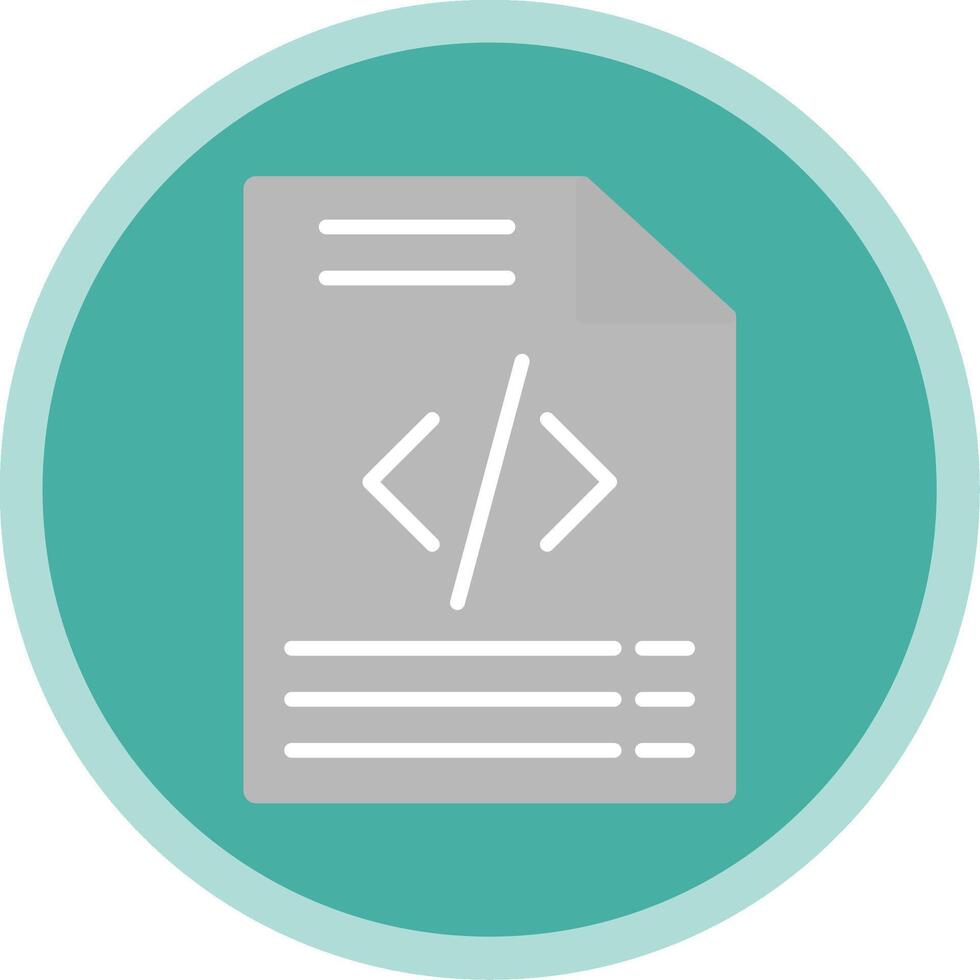 Coding Flat Multi Circle Icon vector