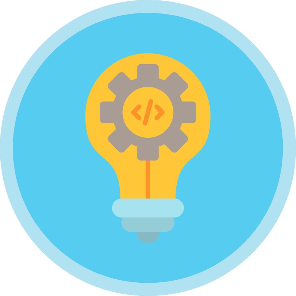 Idea Flat Multi Circle Icon vector