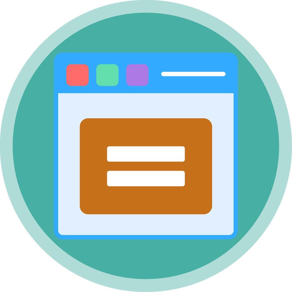 Equal Flat Multi Circle Icon vector