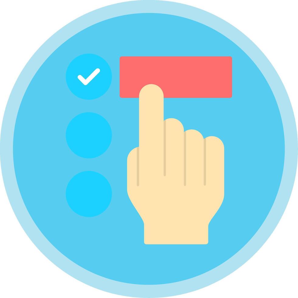 Select Flat Multi Circle Icon vector