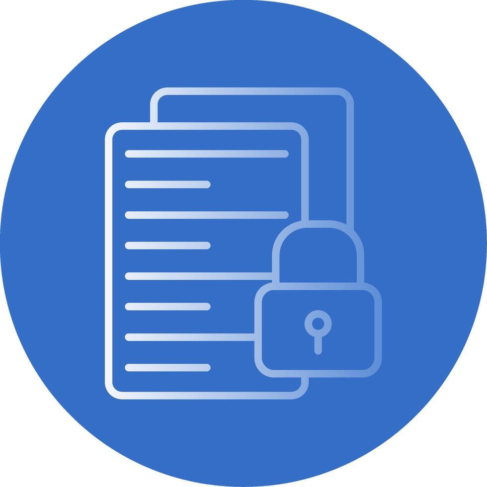 File Gradient Line Circle Icon vector