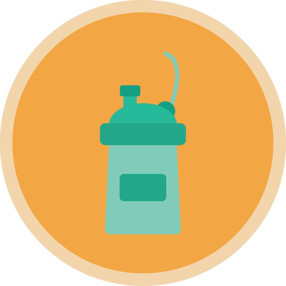 Protein Shake Flat Multi Circle Icon vector