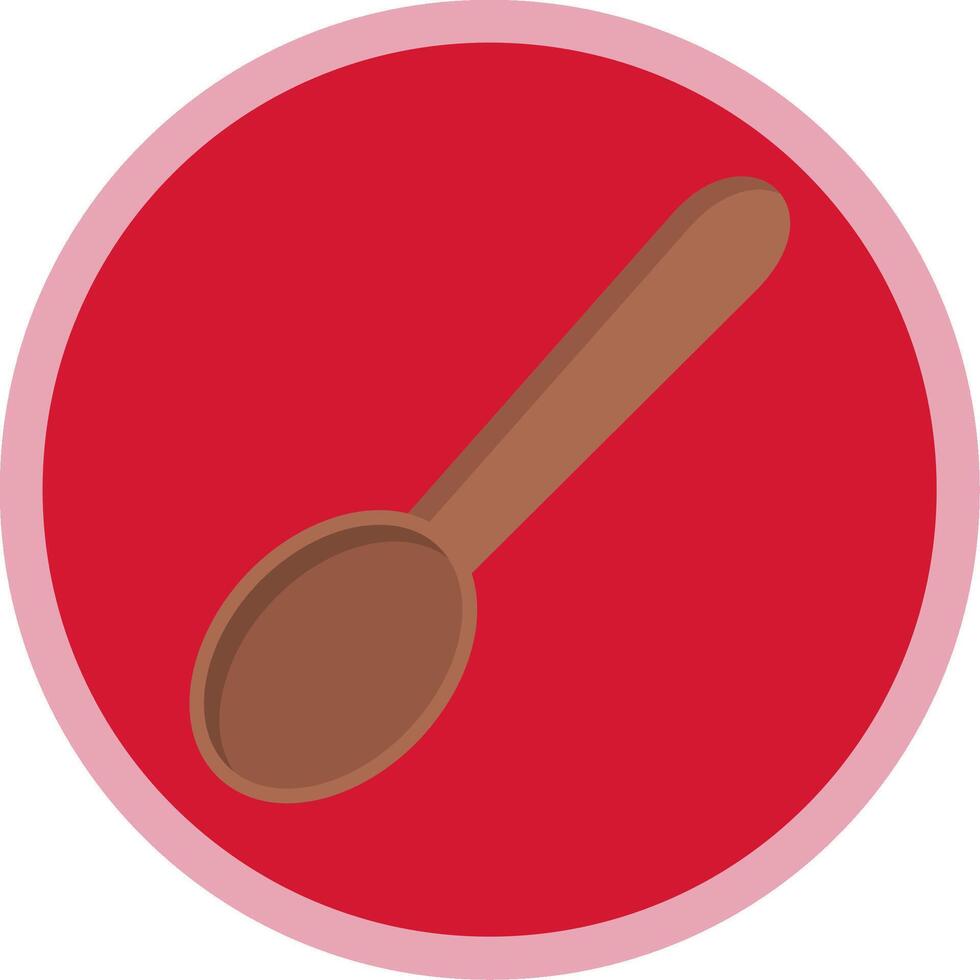 Spoon Flat Multi Circle Icon vector
