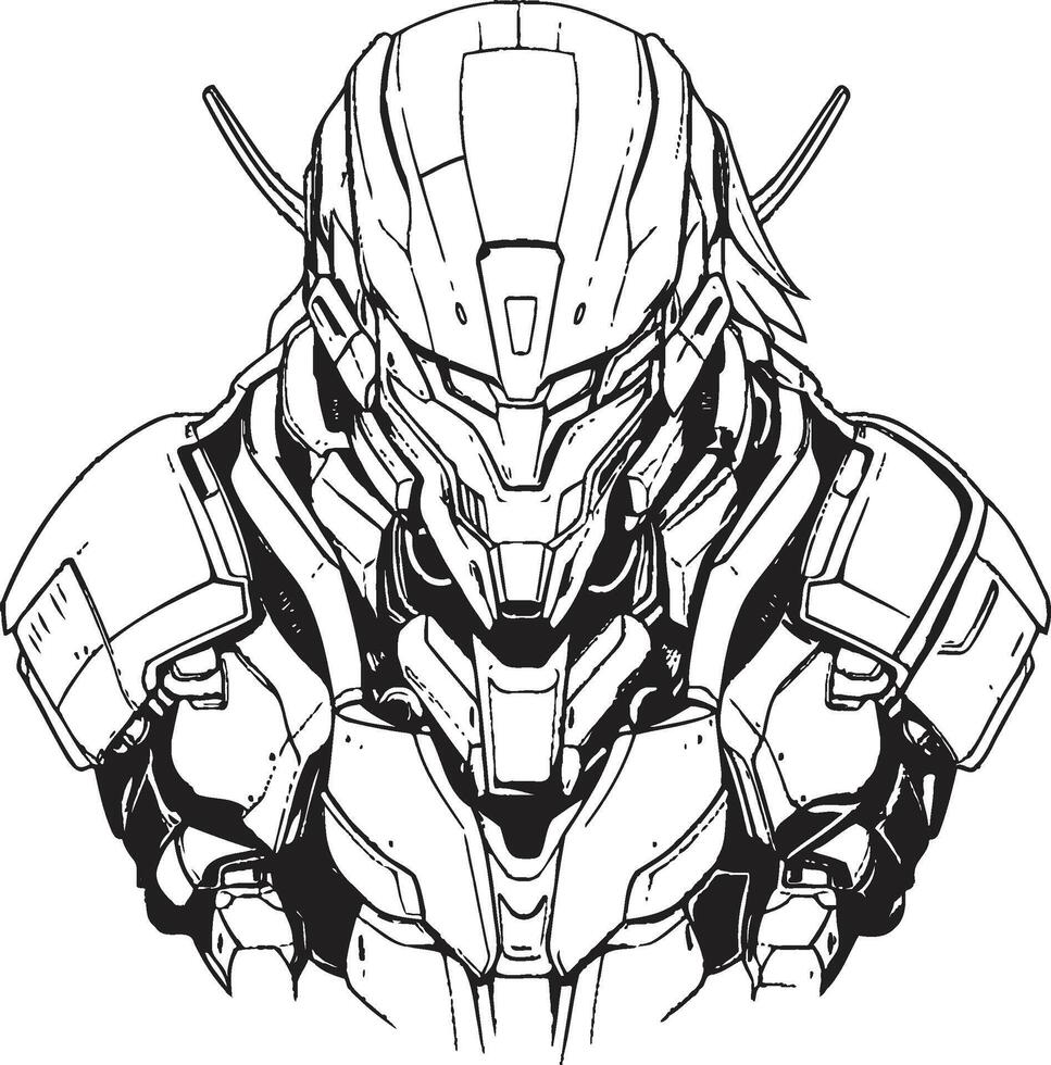 Robo Spectrum Syborg Coloring Page Element Speed Rapture Modern Sports Car Line Art vector