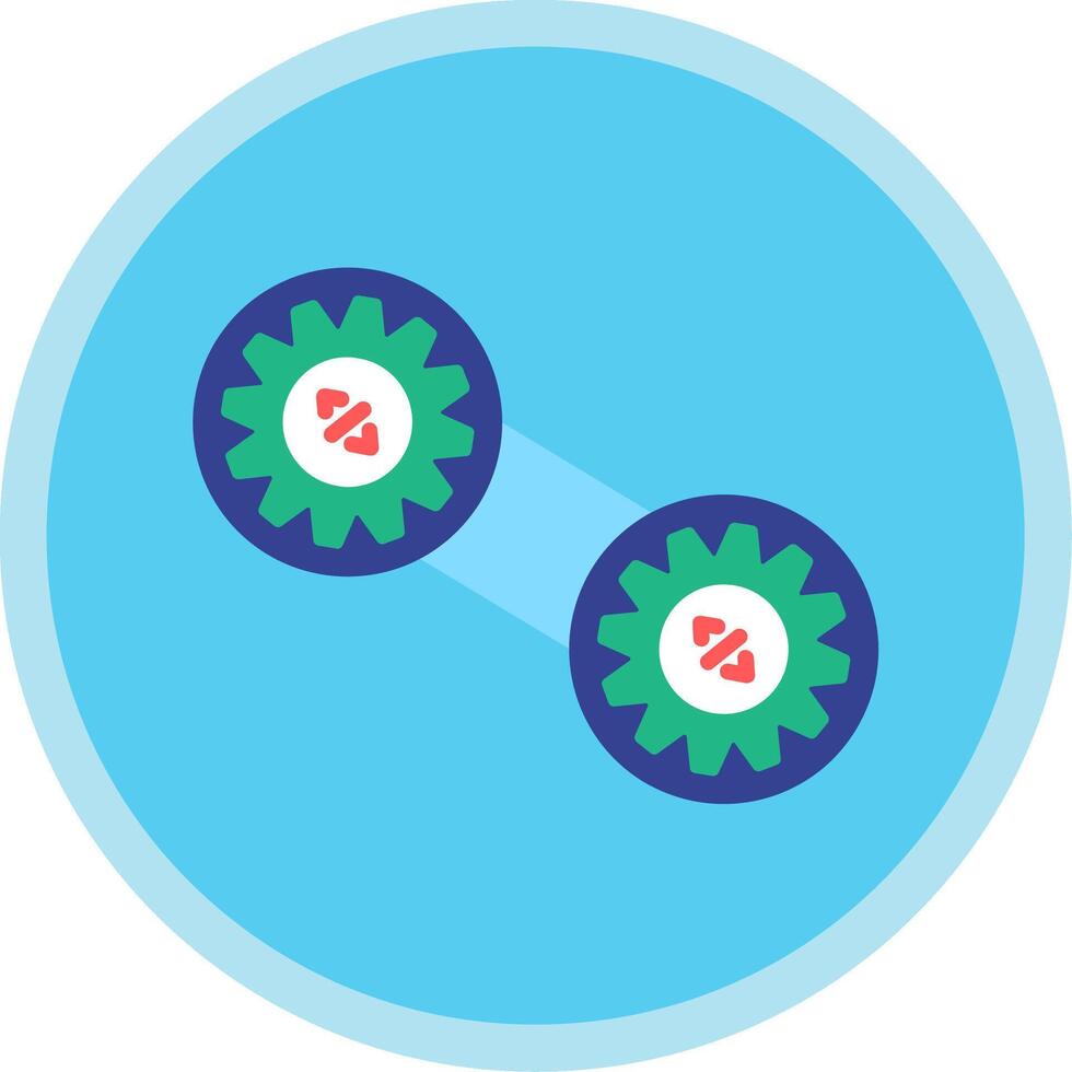 Lean Flat Multi Circle Icon vector