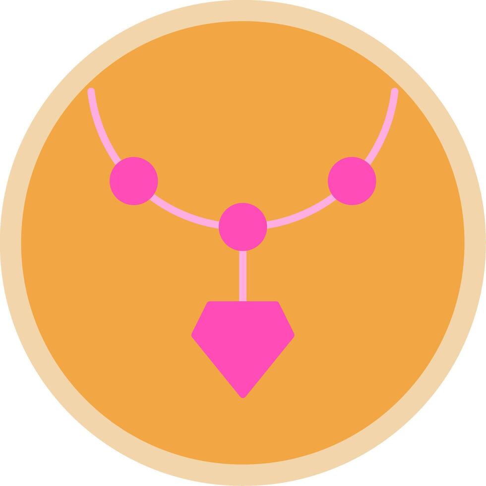 Locket Flat Multi Circle Icon vector