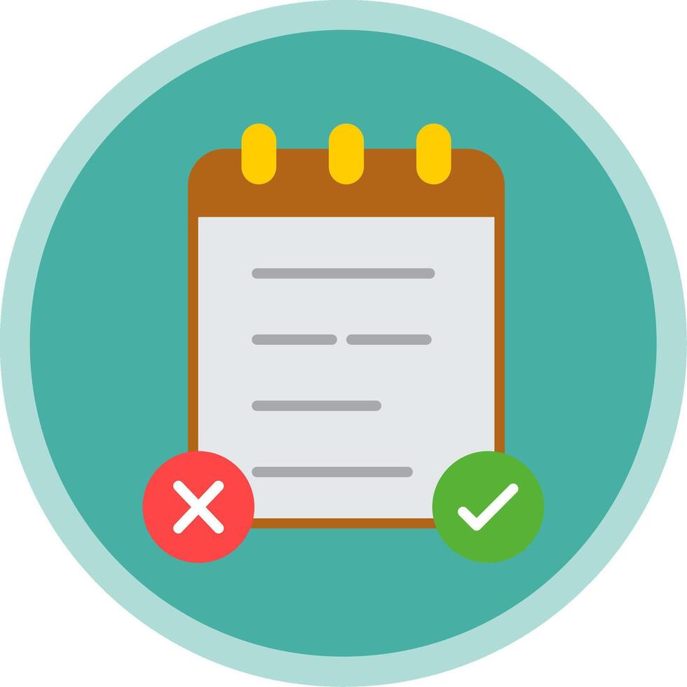 Testing Flat Multi Circle Icon vector