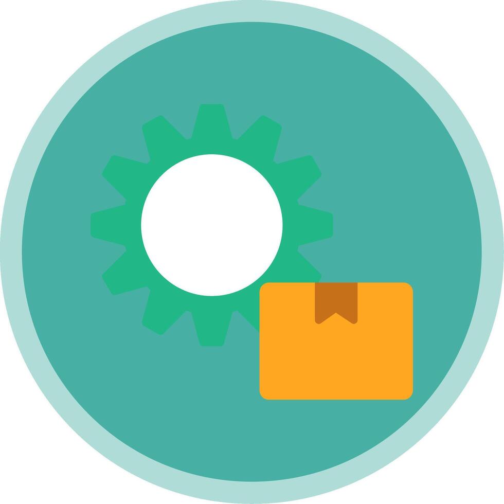 Supply Chain Management Flat Multi Circle Icon vector