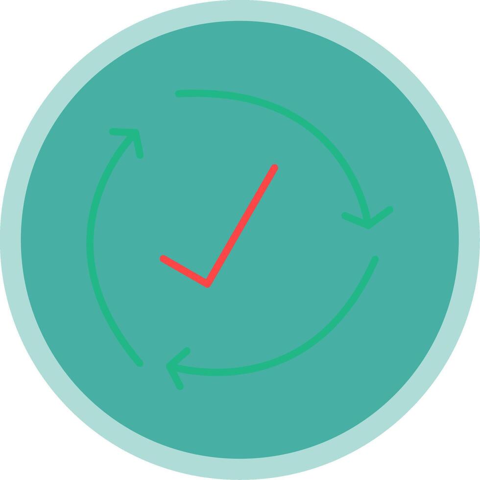 Cycle Flat Multi Circle Icon vector