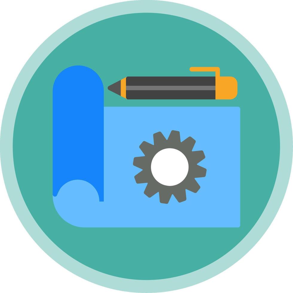 Prototype Flat Multi Circle Icon vector
