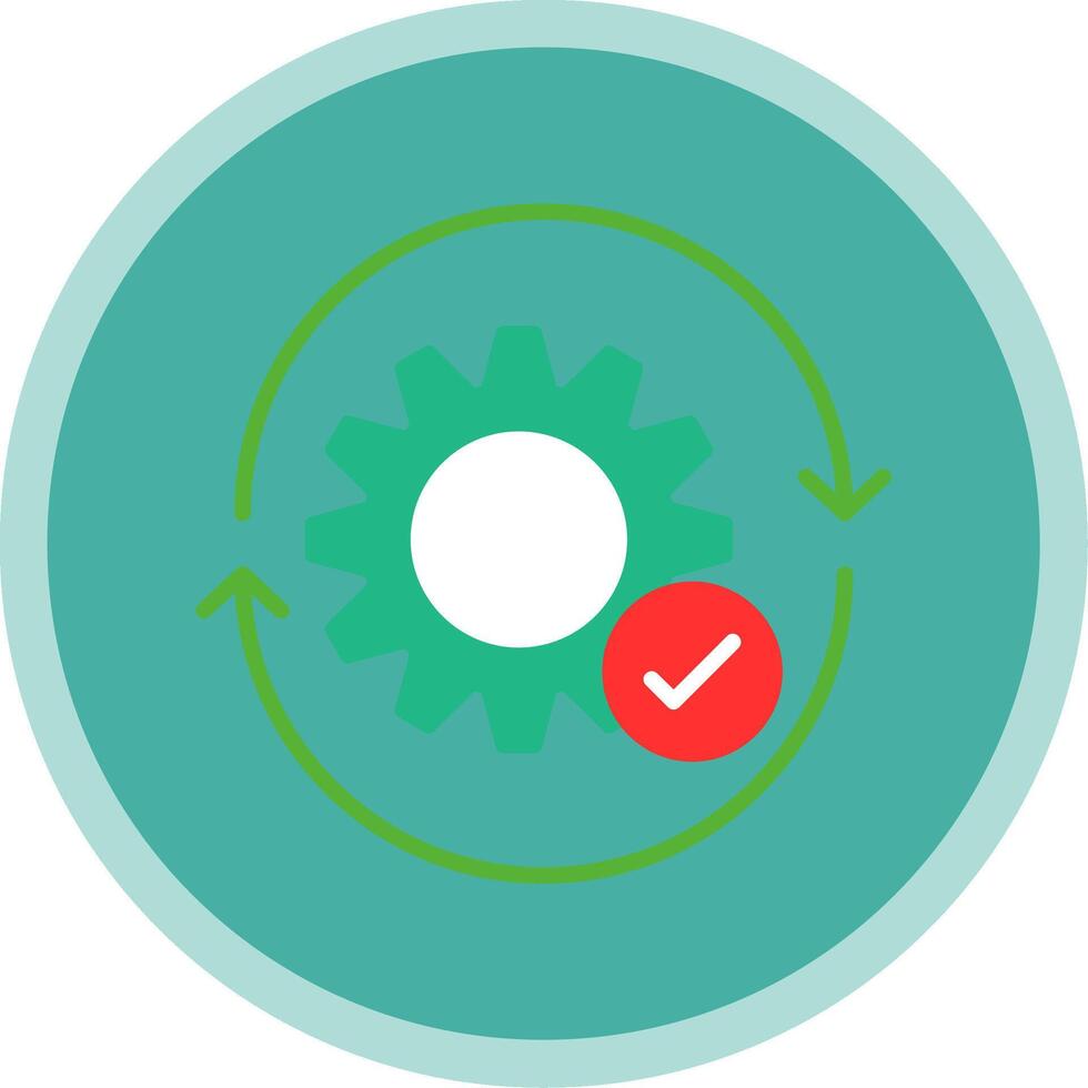 Lifecycle Flat Multi Circle Icon vector