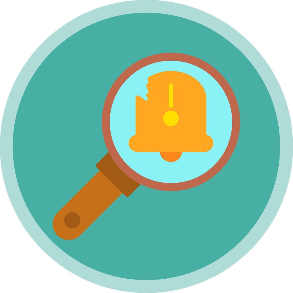 Fault Flat Multi Circle Icon vector