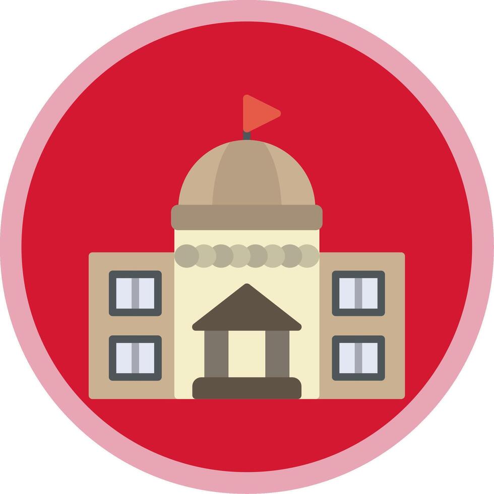 Government Flat Multi Circle Icon vector