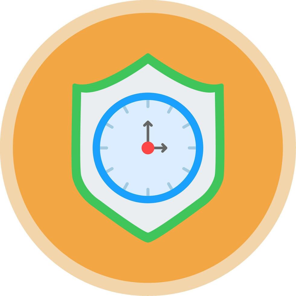 Reliablity Flat Multi Circle Icon vector