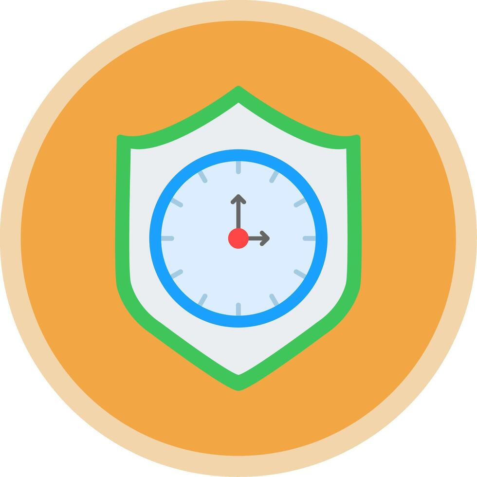 Reliablity Flat Multi Circle Icon vector