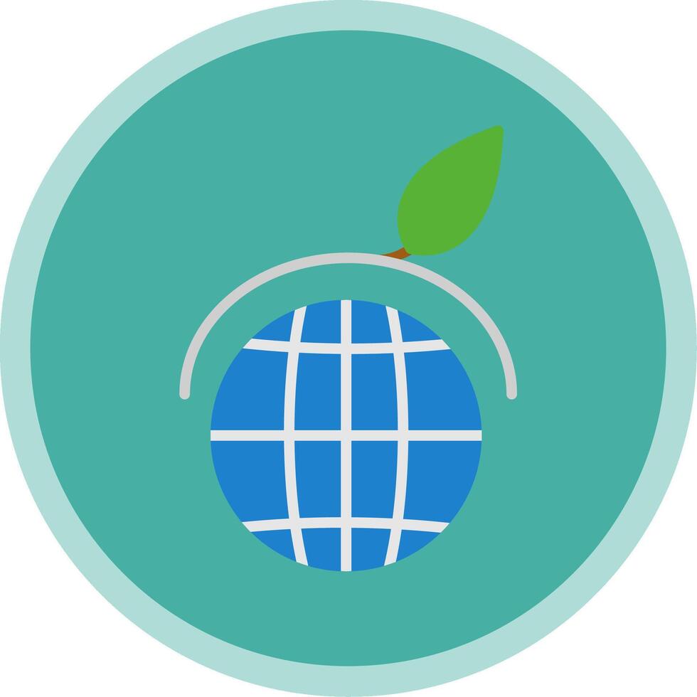 Sustainability Flat Multi Circle Icon vector