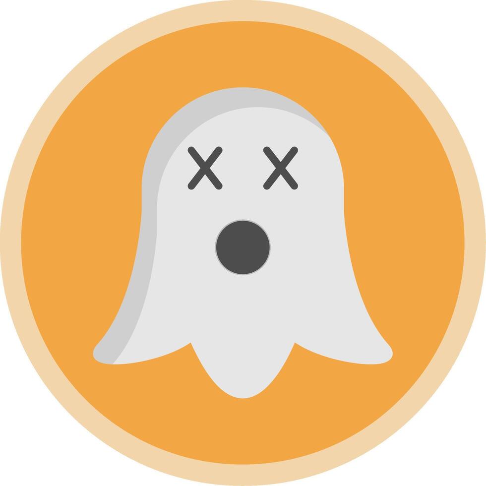 Ghost Flat Multi Circle Icon vector