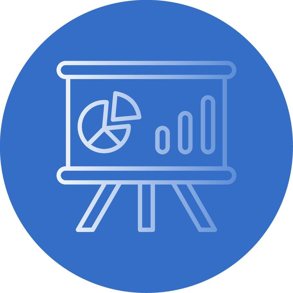 Whiteboard Flat Bubble Icon vector