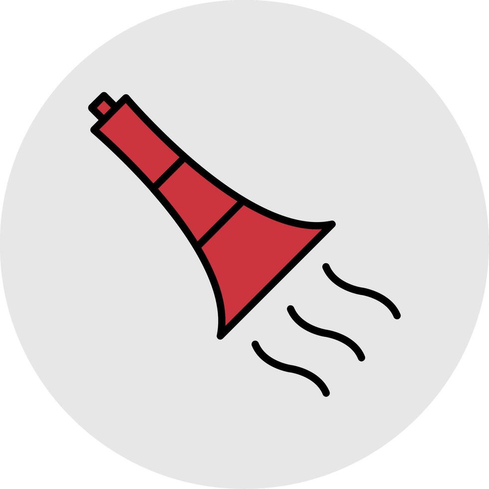 Trumpet Line Filled Light Icon vector
