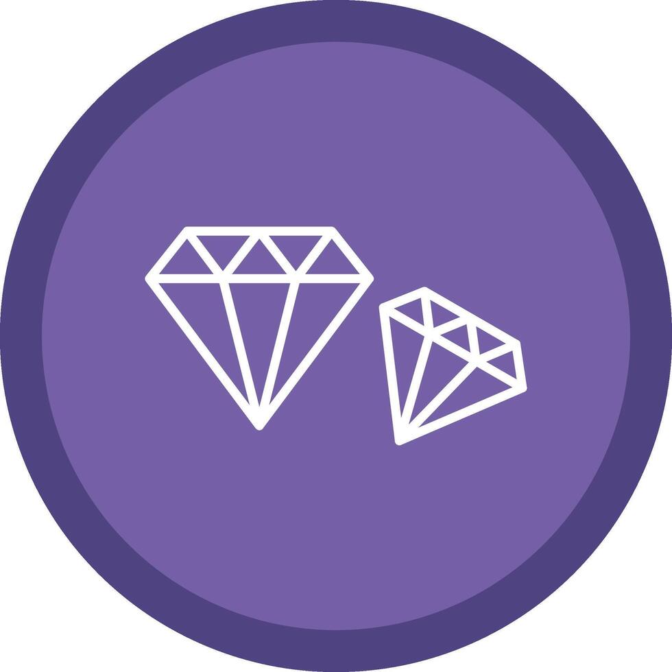 Diamond Line Multi Circle Icon vector