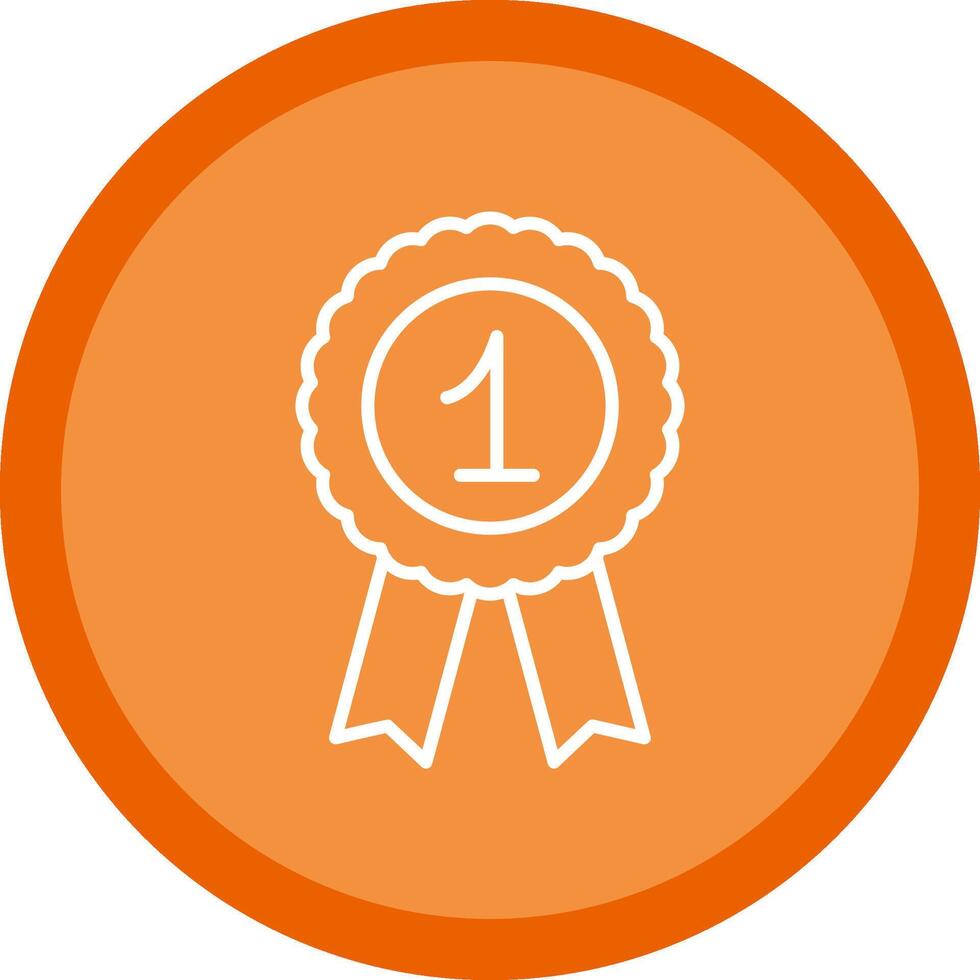 Badge Line Multi Circle Icon vector