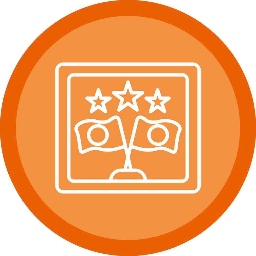 Frame Line Multi Circle Icon vector
