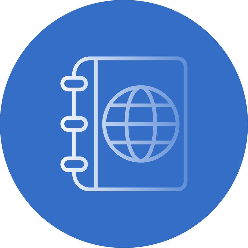 Travel Guide Flat Bubble Icon vector