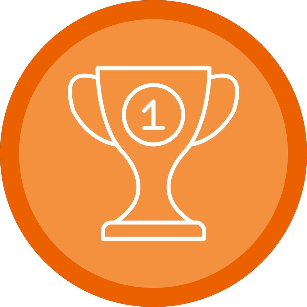 Cup Line Multi Circle Icon vector