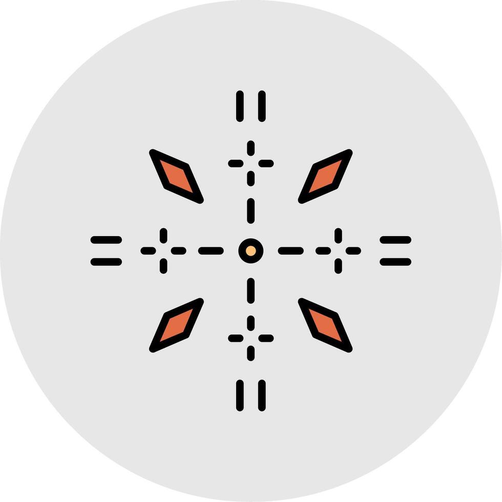 Firework Line Filled Light Icon vector