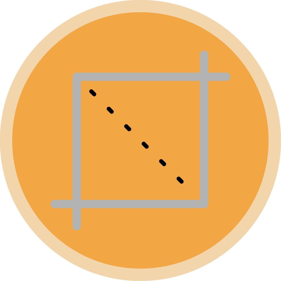 Crop Flat Multi Circle Icon vector