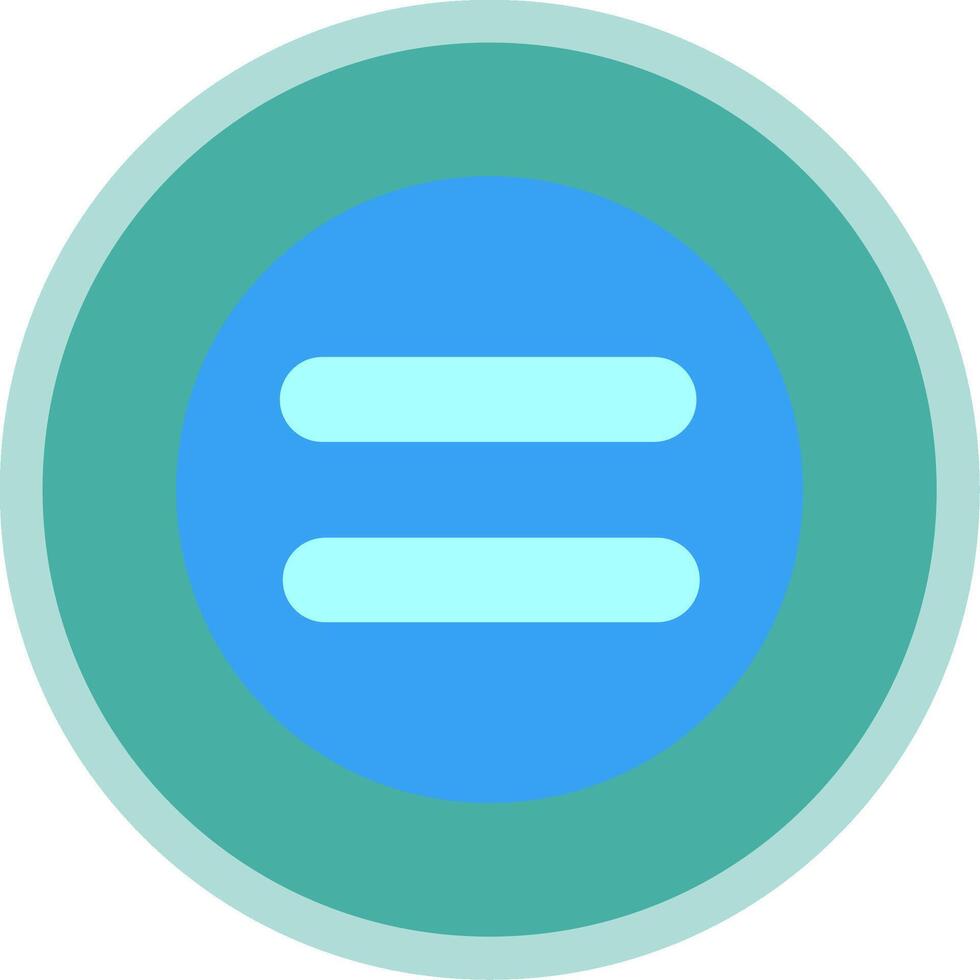 Equal Flat Multi Circle Icon vector