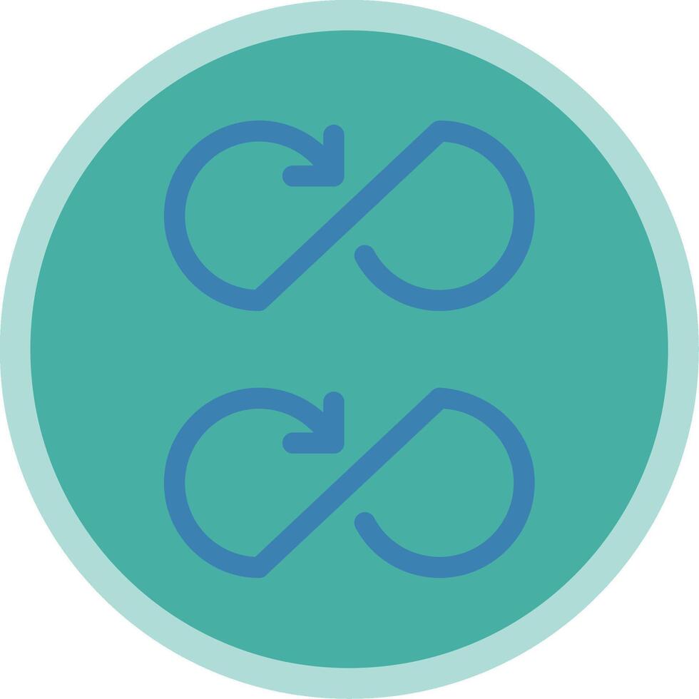 Infinity Flat Multi Circle Icon vector