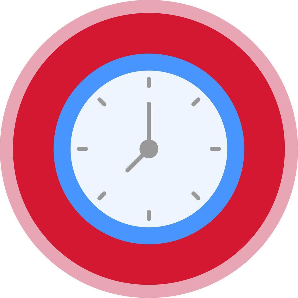 Clock Flat Multi Circle Icon 44116766 Vector Art at Vecteezy