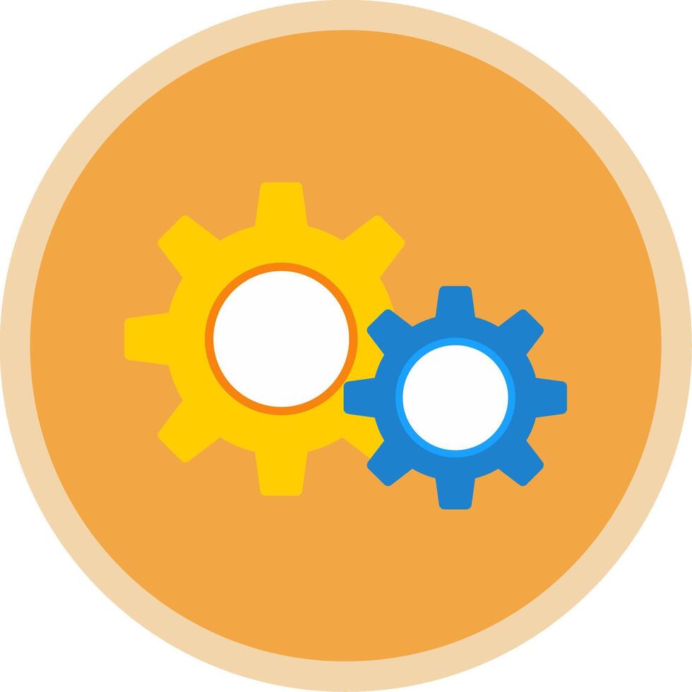 Settings Flat Multi Circle Icon 44116889 Vector Art at Vecteezy