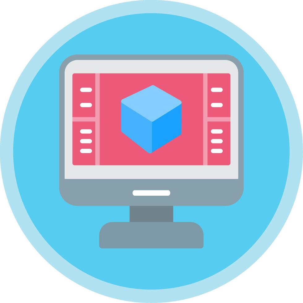 Product Design Flat Multi Circle Icon vector
