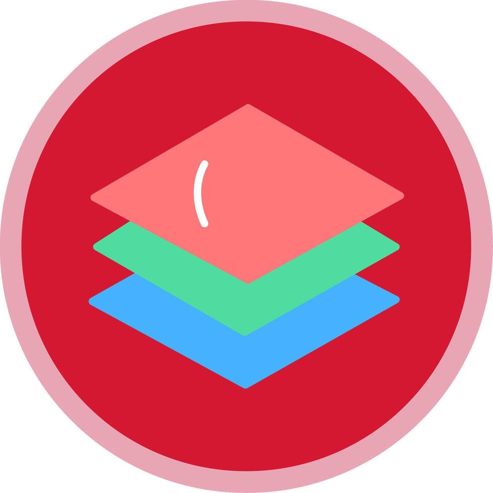 Layer Flat Multi Circle Icon vector