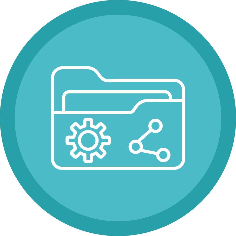 Share Line Multi Circle Icon vector