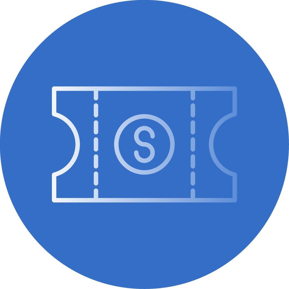 Voucher Flat Bubble Icon vector