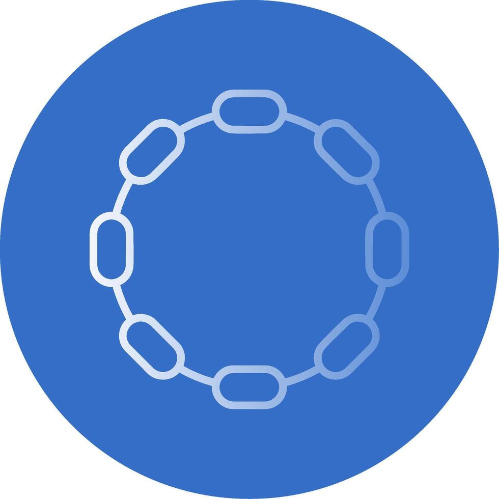 Chain Flat Bubble Icon vector