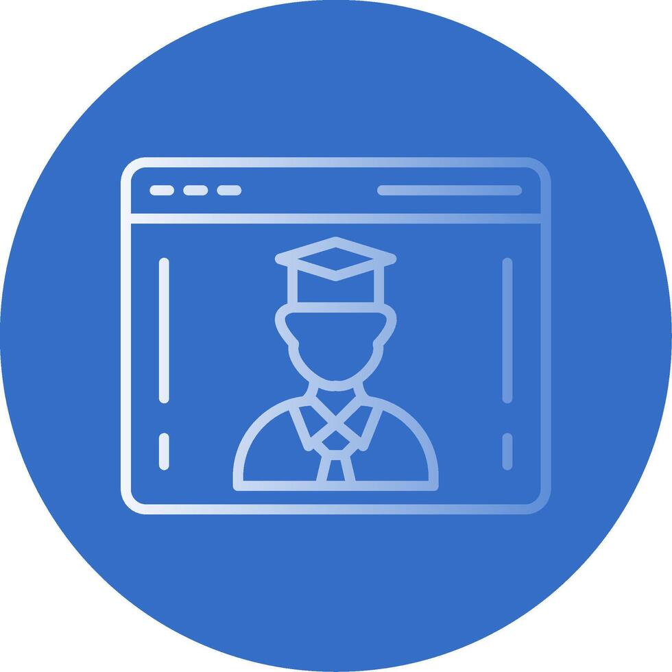 Student Flat Bubble Icon vector