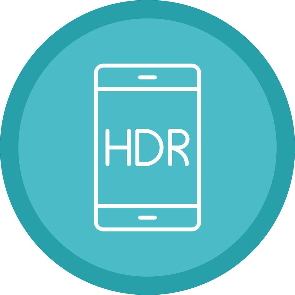 Mobile Line Multi Circle Icon vector