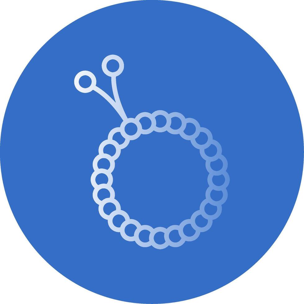 Beads Flat Bubble Icon vector