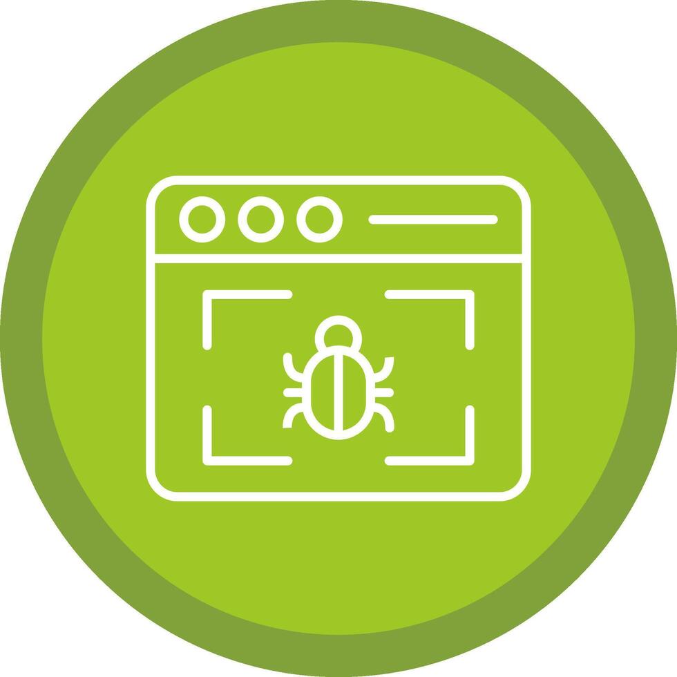 Browser Line Multi Circle Icon vector