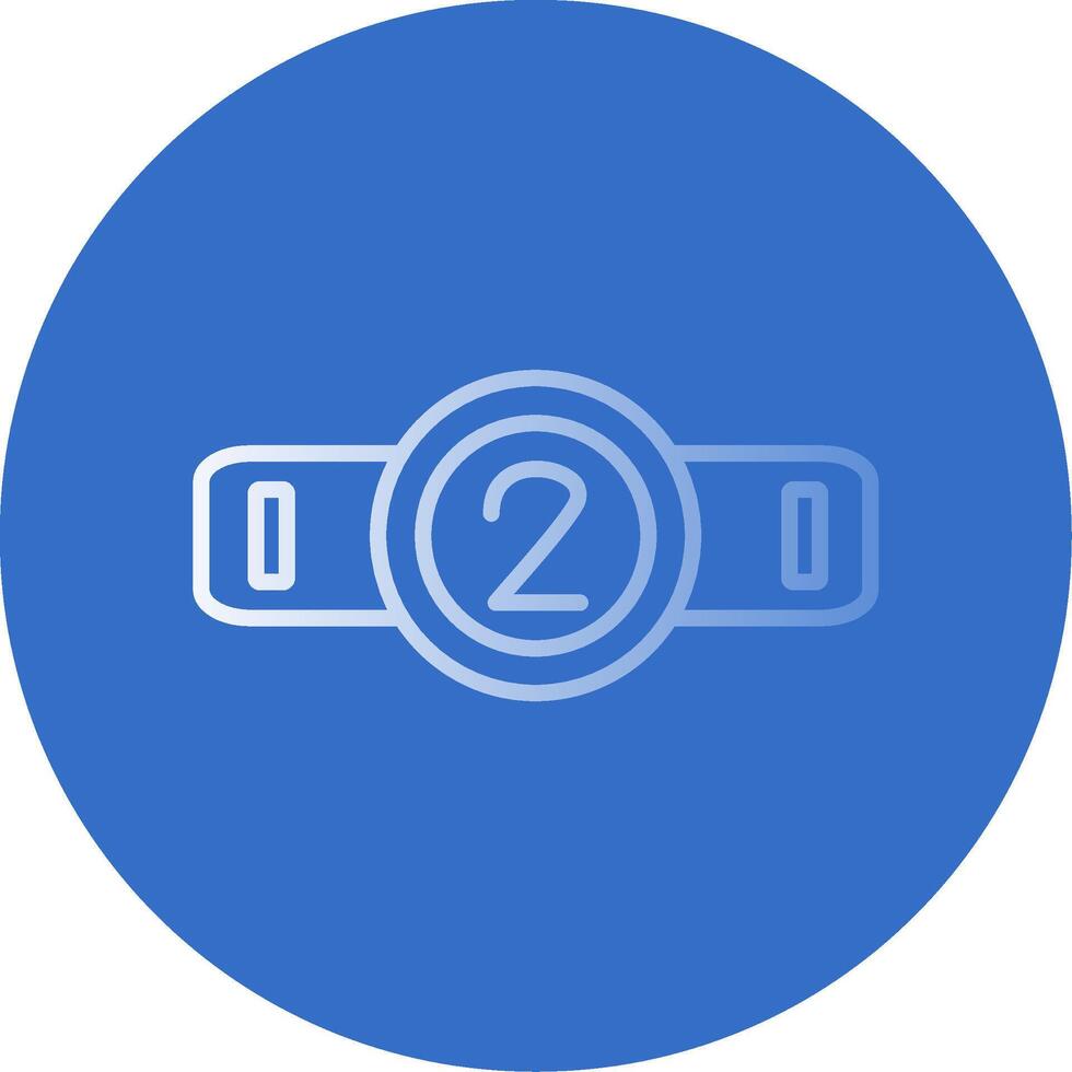 Belt Flat Bubble Icon vector