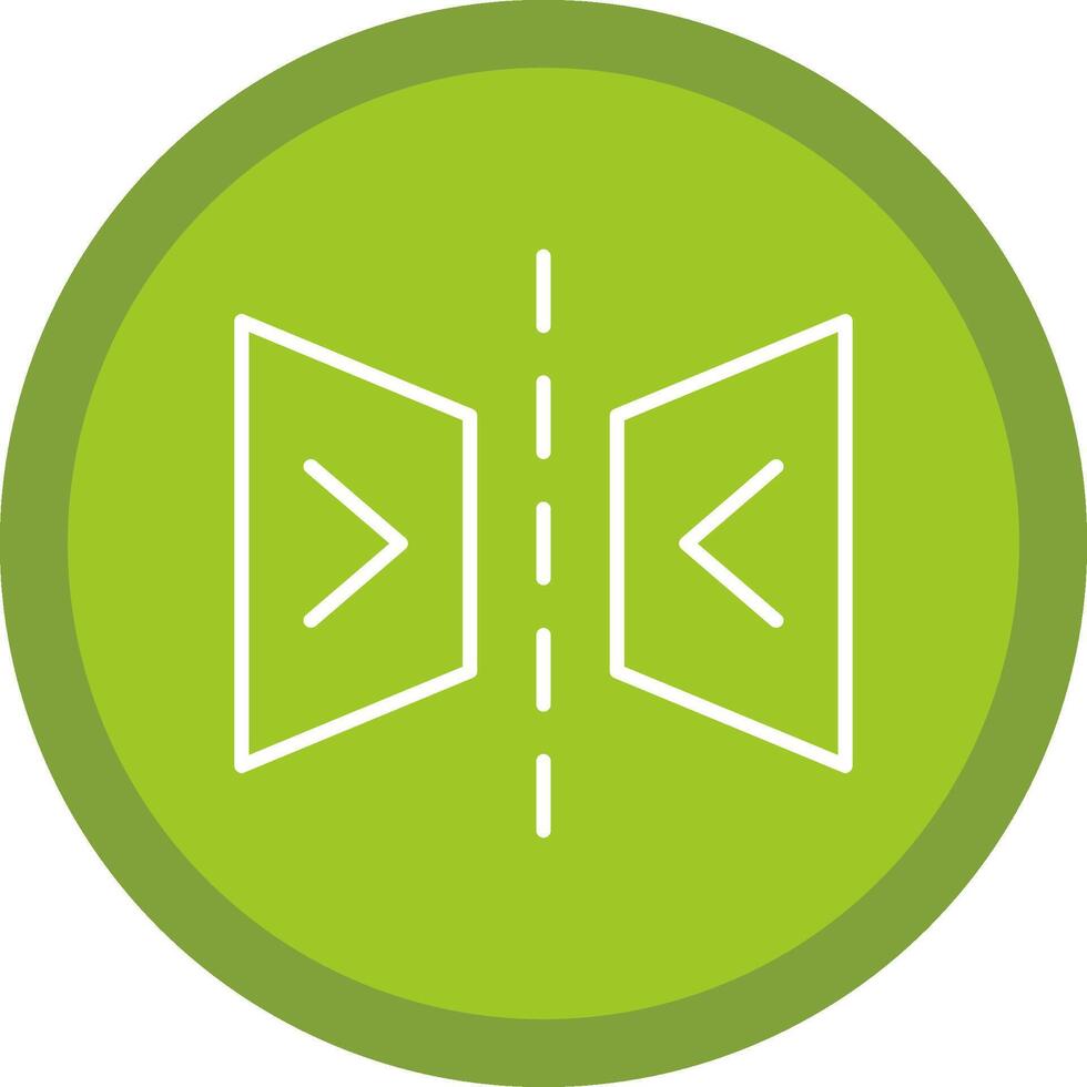 Reflect Line Multi Circle Icon vector