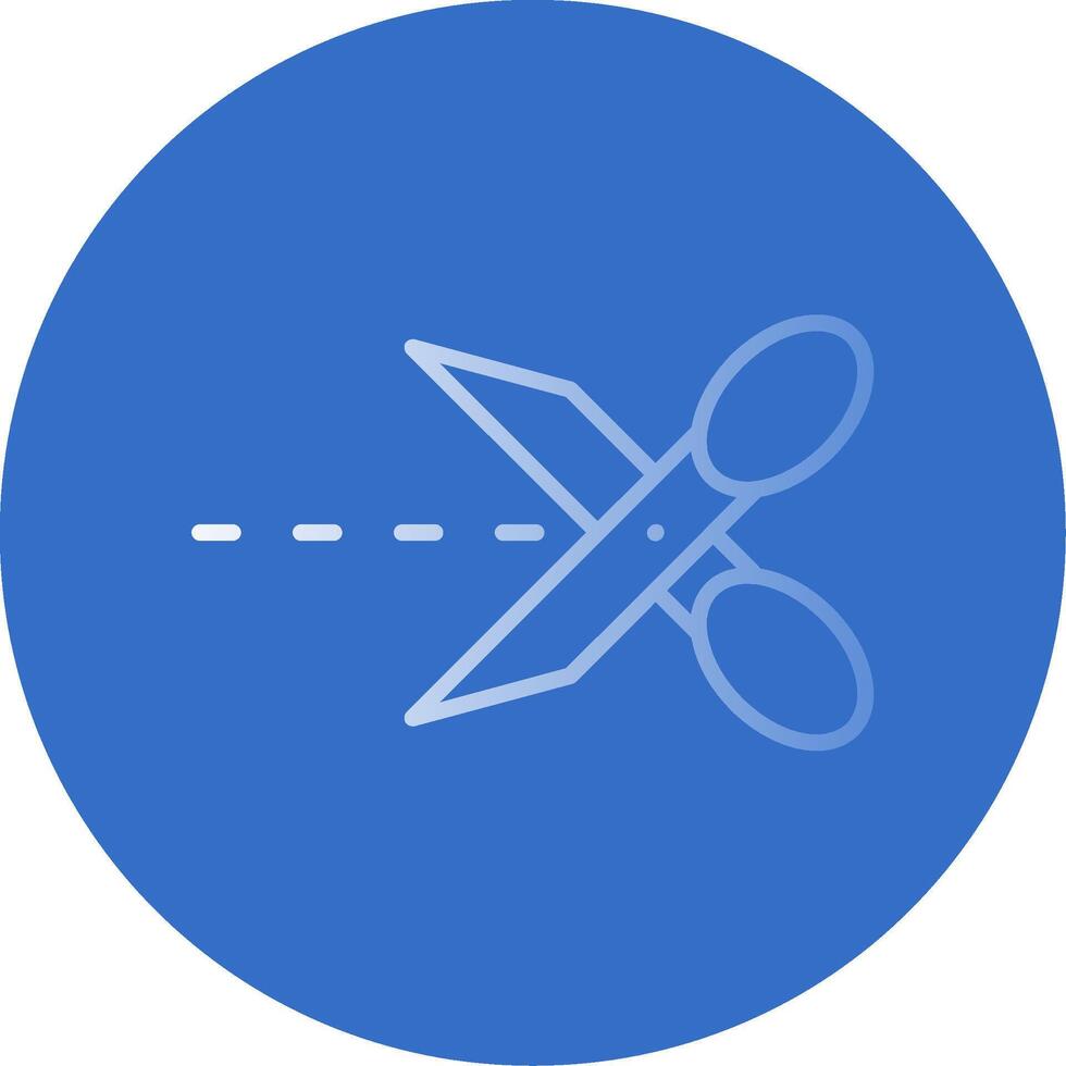 Cut Flat Bubble Icon vector